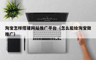 西藏淘宝怎样搭建网站推广平台（怎么能给淘宝做推广）